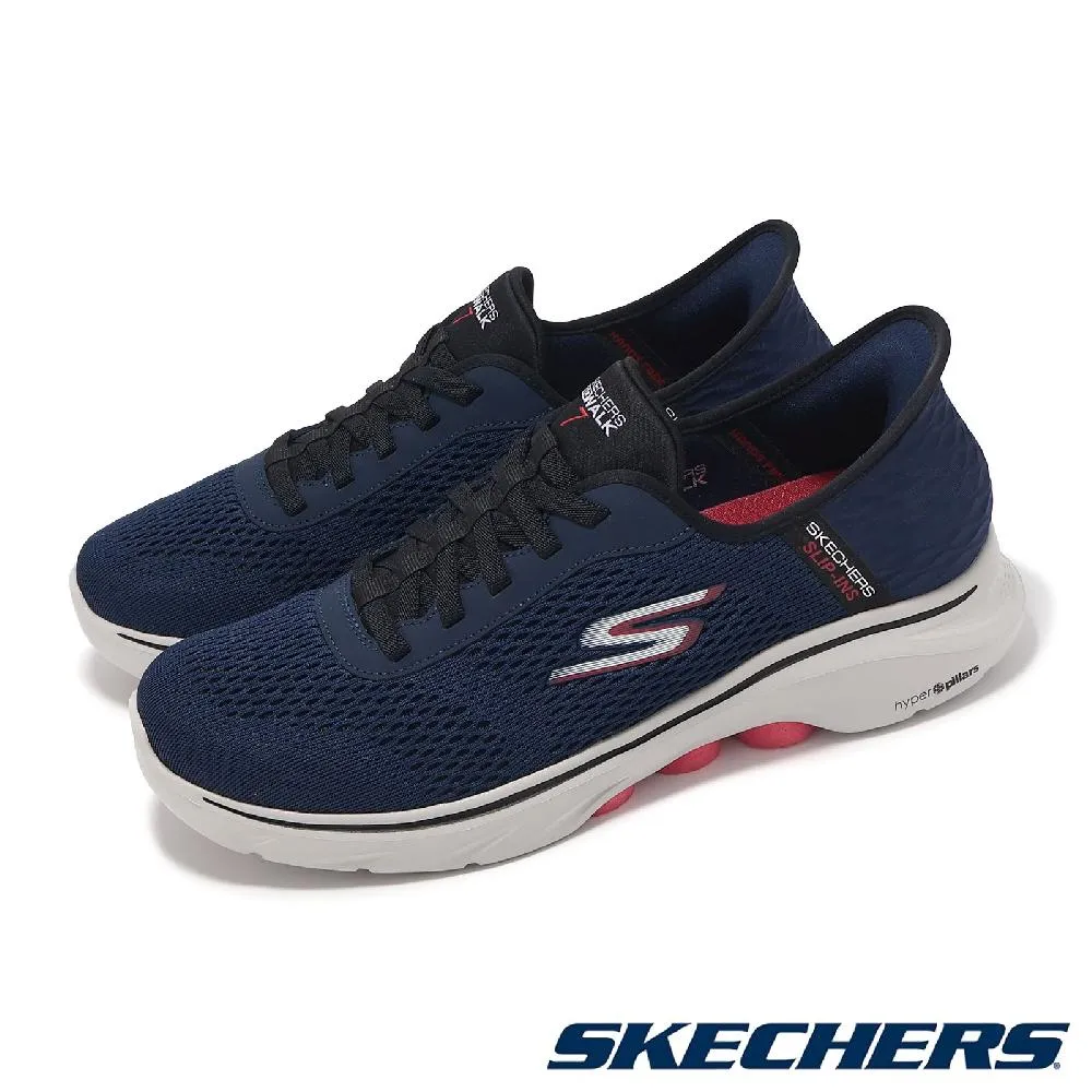 Skechers 斯凱奇 休閒鞋 Go Walk 7-Hailey 女鞋 紫 橘 雙密度 緩衝 支撐 健走鞋 125251PLUM 歷史價格詳細信息