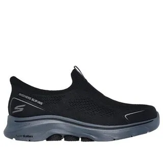 Skechers Go Walk 7 [216637GYBL] 男 健走鞋 步行 休閒 瞬穿舒適科技 透氣 緩震 灰藍 歷史價格詳細信息