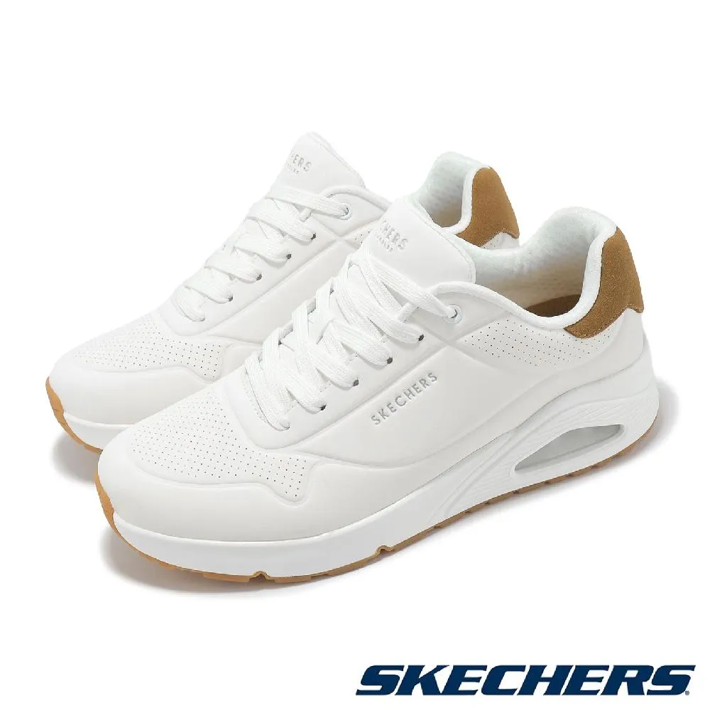 休閒鞋 UNO-Suited On Air 男鞋 寬楦 白 棕 膠底 氣墊 183004WWHT 價格比較,價格查詢,歷史價格詳細信息