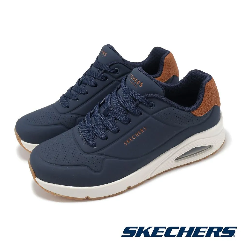 休閒鞋 UNO-Suited On Air 男鞋 寬楦 白 棕 膠底 氣墊 183004WWHT 歷史價格詳細信息