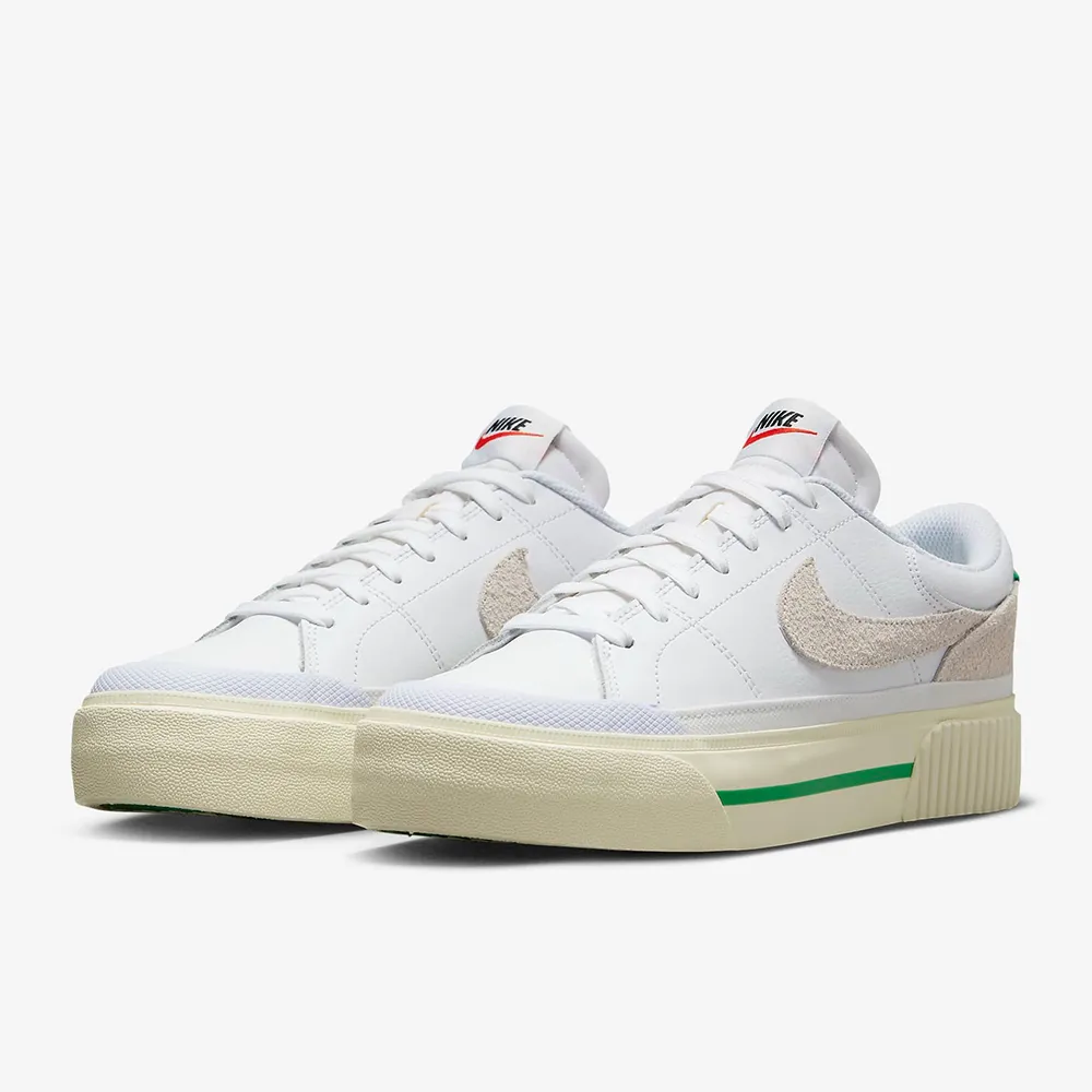 Nike Wmns Court Legacy Lift 黑 白 厚底增高 女鞋 休閒鞋 零碼福利品 【ACS】 歷史價格詳細信息