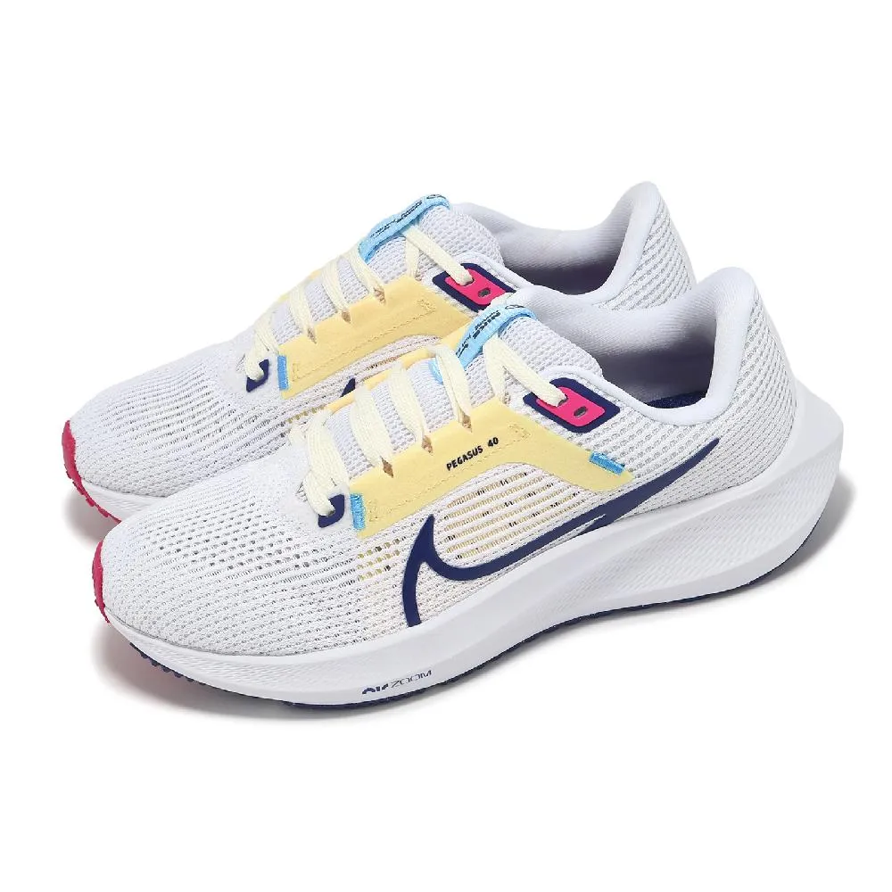 Nike 耐吉 慢跑鞋 Wmns Air Zoom Pegasus 40 女鞋 白 銀 緩震 小飛馬 運動鞋 DV3854-101 歷史價格詳細信息