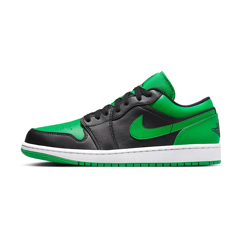 Nike Jordan 1 Low Lucky Green 男 黑綠 喬丹 穿搭 低筒 休閒鞋 553558-065 歷史價格詳細信息