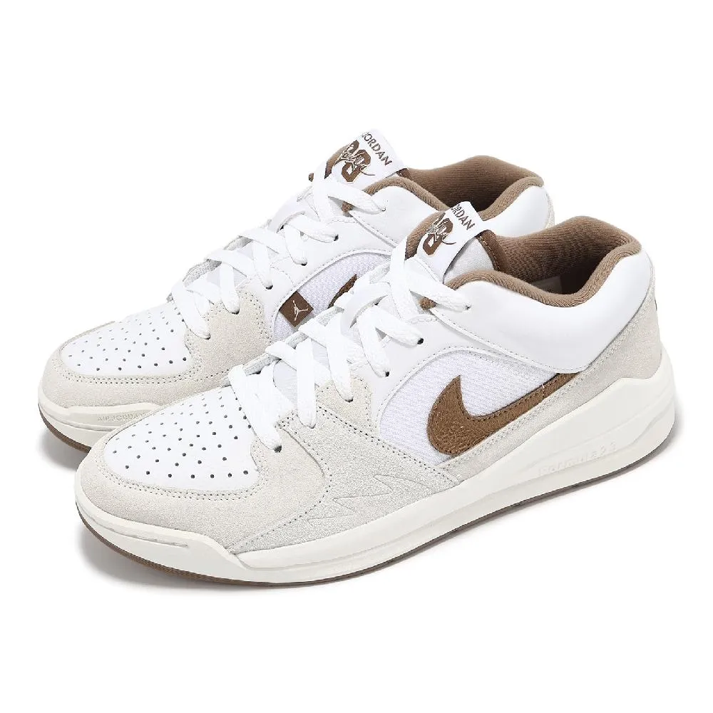 Nike 耐吉 休閒鞋 Jordan Stadium 90 TD 小童鞋 灰 白 小朋友 皮革 麂皮 緩震 魔鬼氈 HF6015-002 歷史價格詳細信息