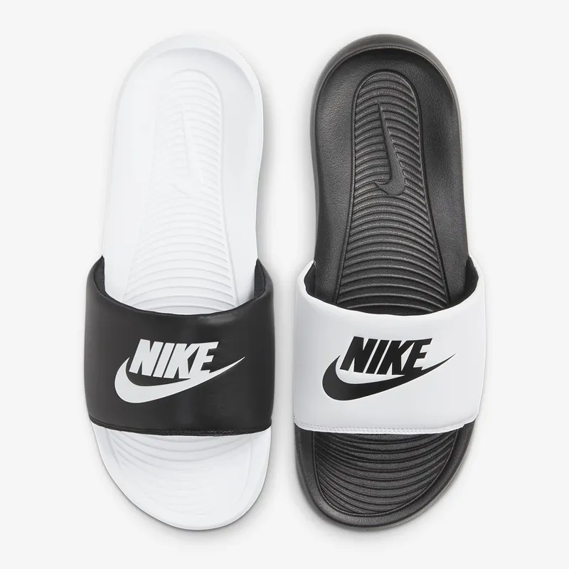 NIKE VICTORI ONE SLIDE MIX 男休閒拖鞋 DD0234100 黑白(兩腳不同色) 歷史價格詳細信息