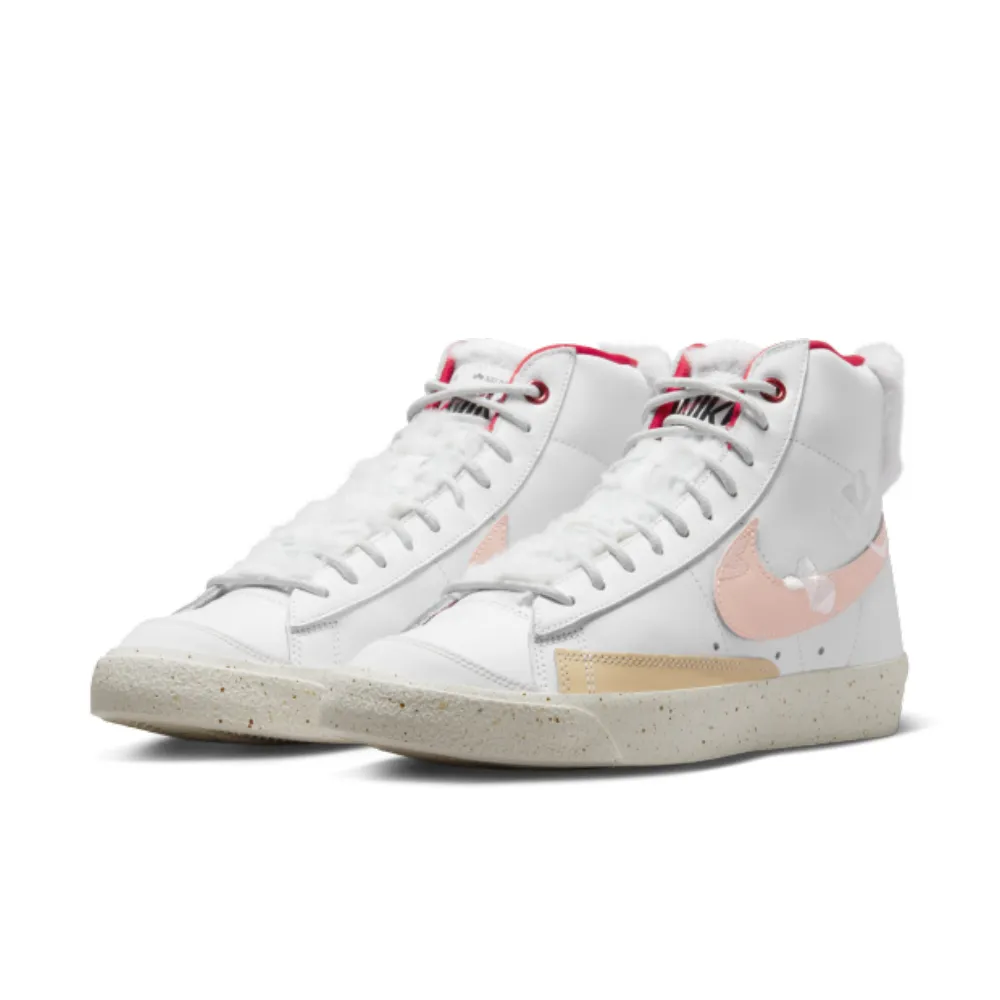 Nike W Blazer Mid PRM [FD4342-181] 女 休閒鞋 經典 新年 刺繡 毛絨 復古 高筒 白 歷史價格詳細信息