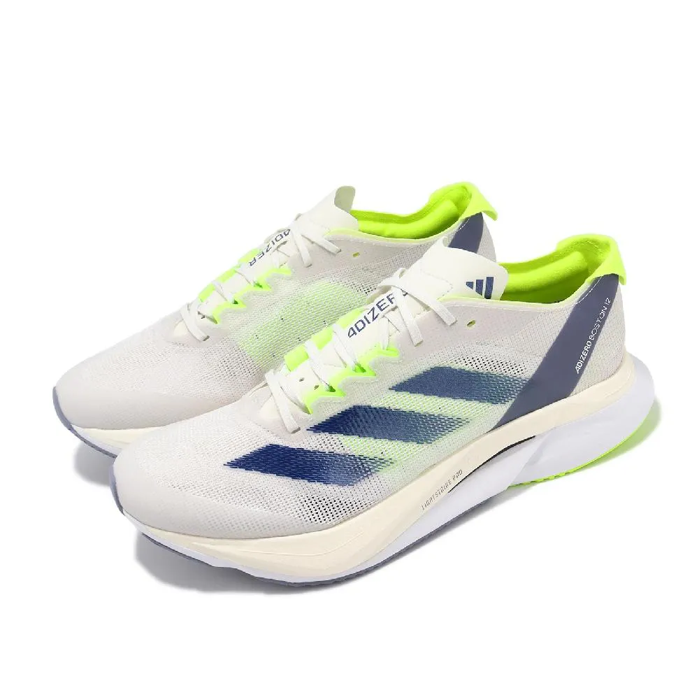 【adidas 愛迪達】Adizero Boston 12 男女 慢跑鞋 台北馬拉松 限定款 緩震 白紅藍(JH9651) 歷史價格詳細信息