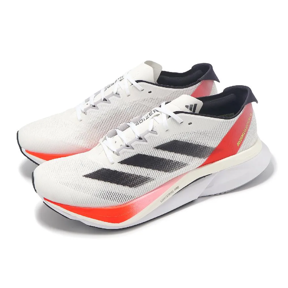 【adidas 愛迪達】Adizero Boston 12 男女 慢跑鞋 台北馬拉松 限定款 緩震 白紅藍(JH9651) 歷史價格詳細信息