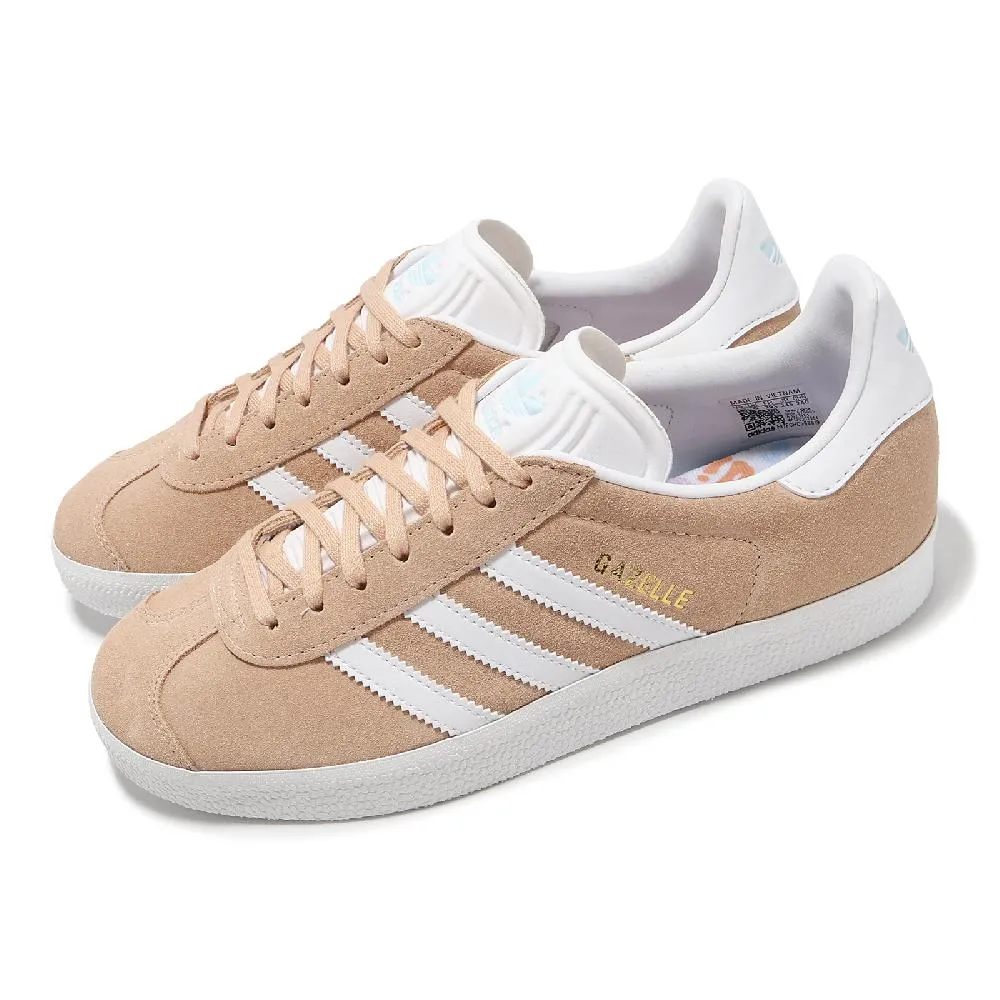 adidas 愛迪達 休閒鞋 Gazelle W 女鞋 綠 白 麂皮 三條紋 復古 HQ4410 歷史價格詳細信息