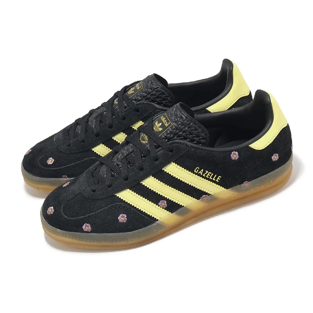 【ADIDAS】GAZELLE INDOOR W 休閒鞋 女鞋 粉黑色-IE7002 歷史價格詳細信息