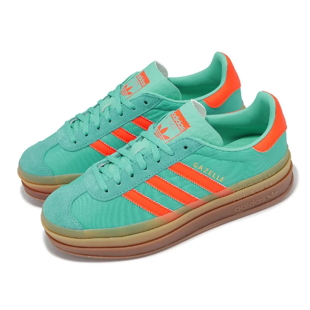 【ADIDAS】GAZELLE BOLD W 休閒鞋 女鞋 厚底 德訓鞋 米白 棕-JQ5126 歷史價格詳細信息