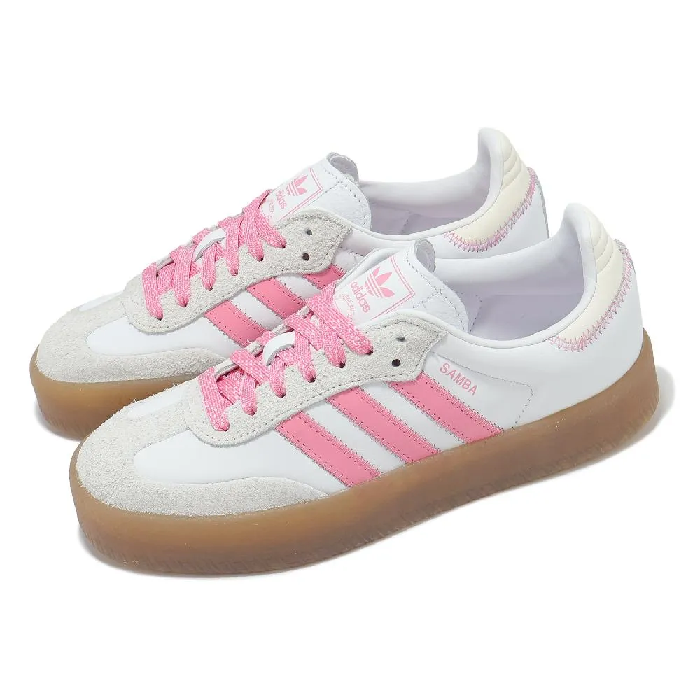 Adidas Sambae W [IE9105] 女 休閒鞋 運動 經典 三葉草 厚底 增高 膠底 白綠 歷史價格詳細信息