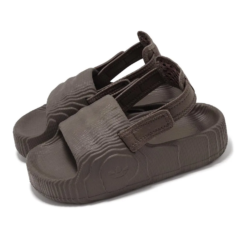 adidas 愛迪達 拖鞋 Adilette 22 XLG 女鞋 棕 地形圖 魔鬼氈 厚底 涼拖鞋 IE5648 歷史價格詳細信息