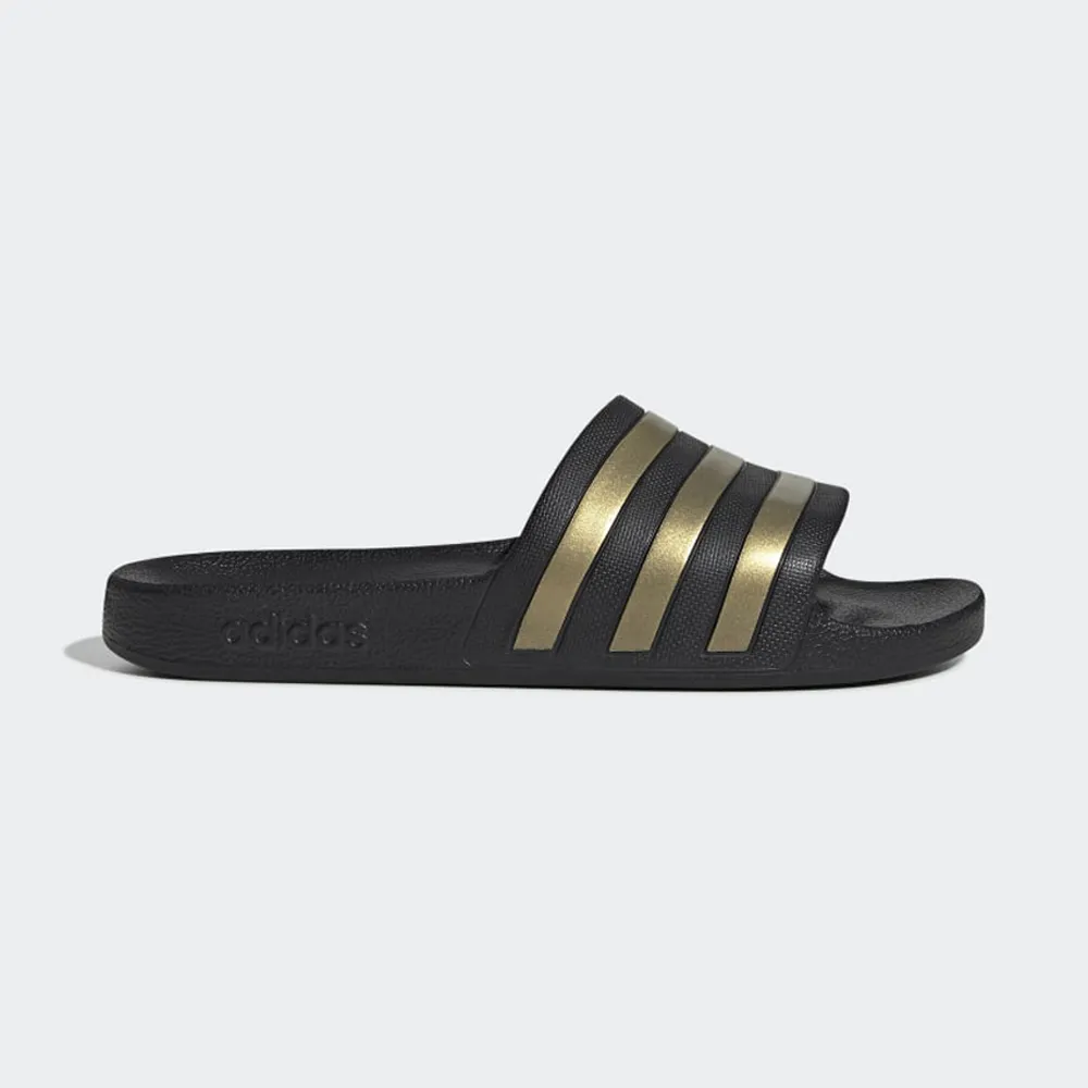 Adidas Adilette Aqua [EG1758] 男女 涼鞋 拖鞋 休閒 經典 舒適 輕量 海灘 愛迪達 黑金 歷史價格詳細信息