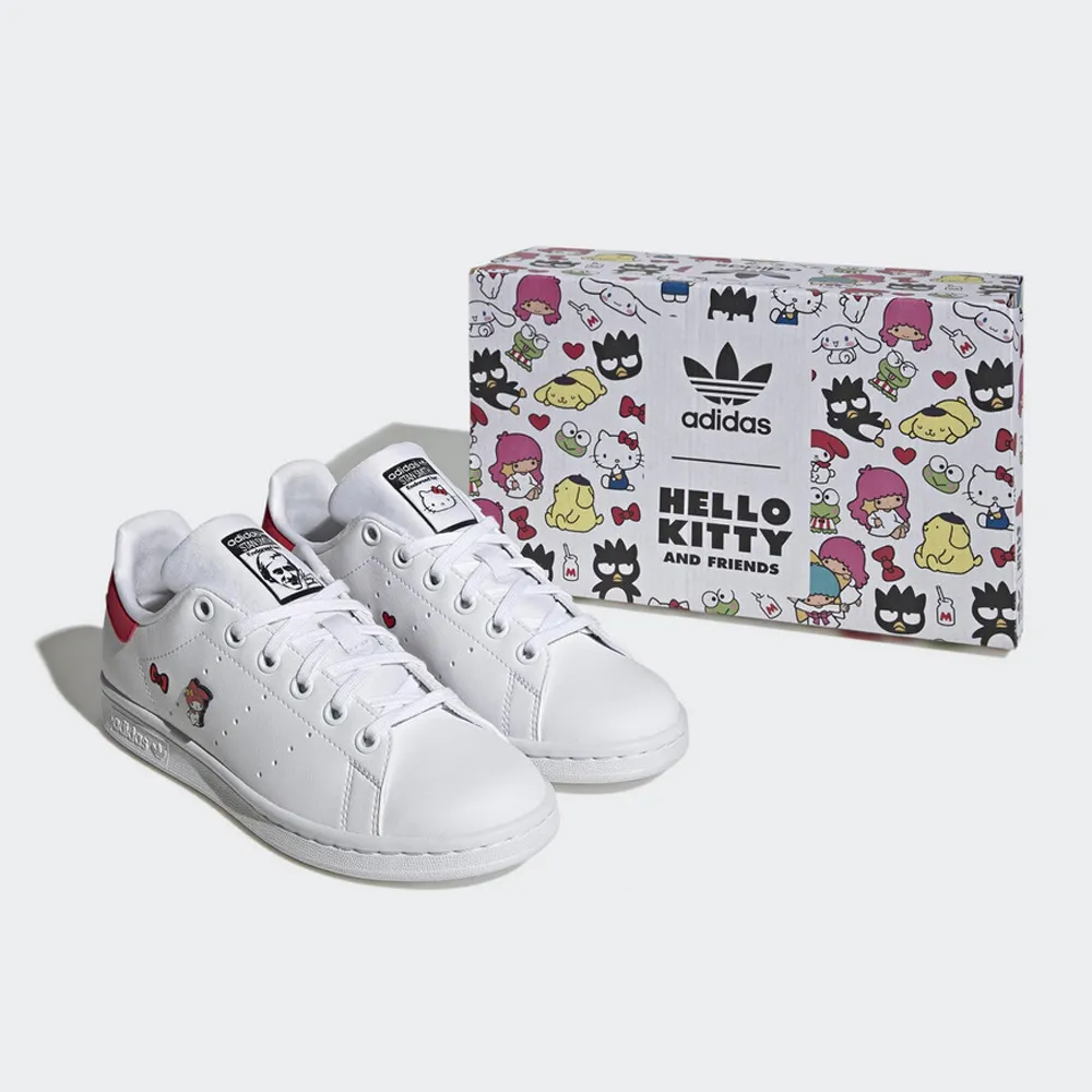 adidas 休閒鞋 Stan Smith J 白 炫彩 小白鞋 女鞋 大童鞋 運動鞋 【ACS】 H05849 歷史價格詳細信息
