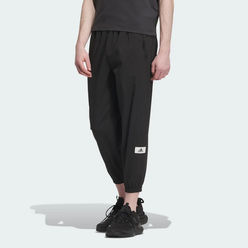 Adidas ST WVPNT [IP4954] 男 長褲 亞洲版 運動 訓練 休閒 簡約 拉鍊口袋 彈性褲口 舒適 黑 歷史價格詳細信息