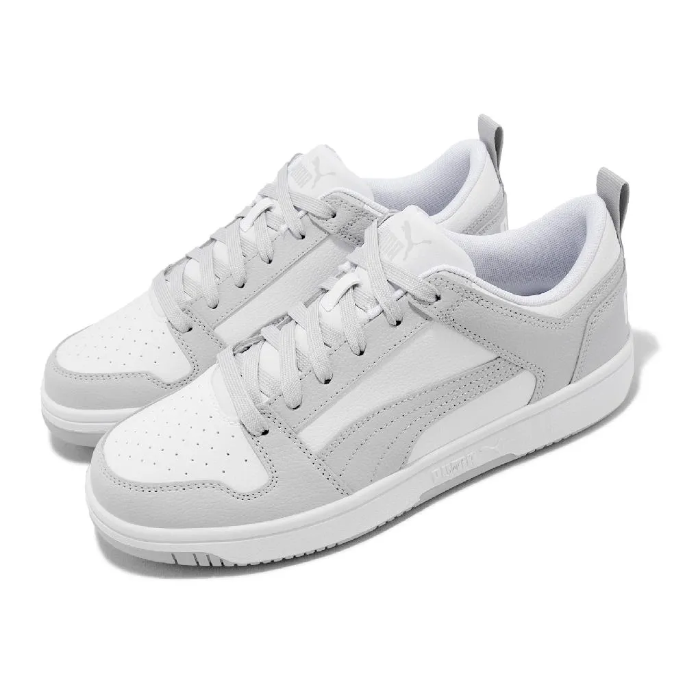 Puma 休閒鞋 Rebound LayUp Lo SL 男鞋 女鞋 白 灰 皮革 復古 36986629 歷史價格詳細信息
