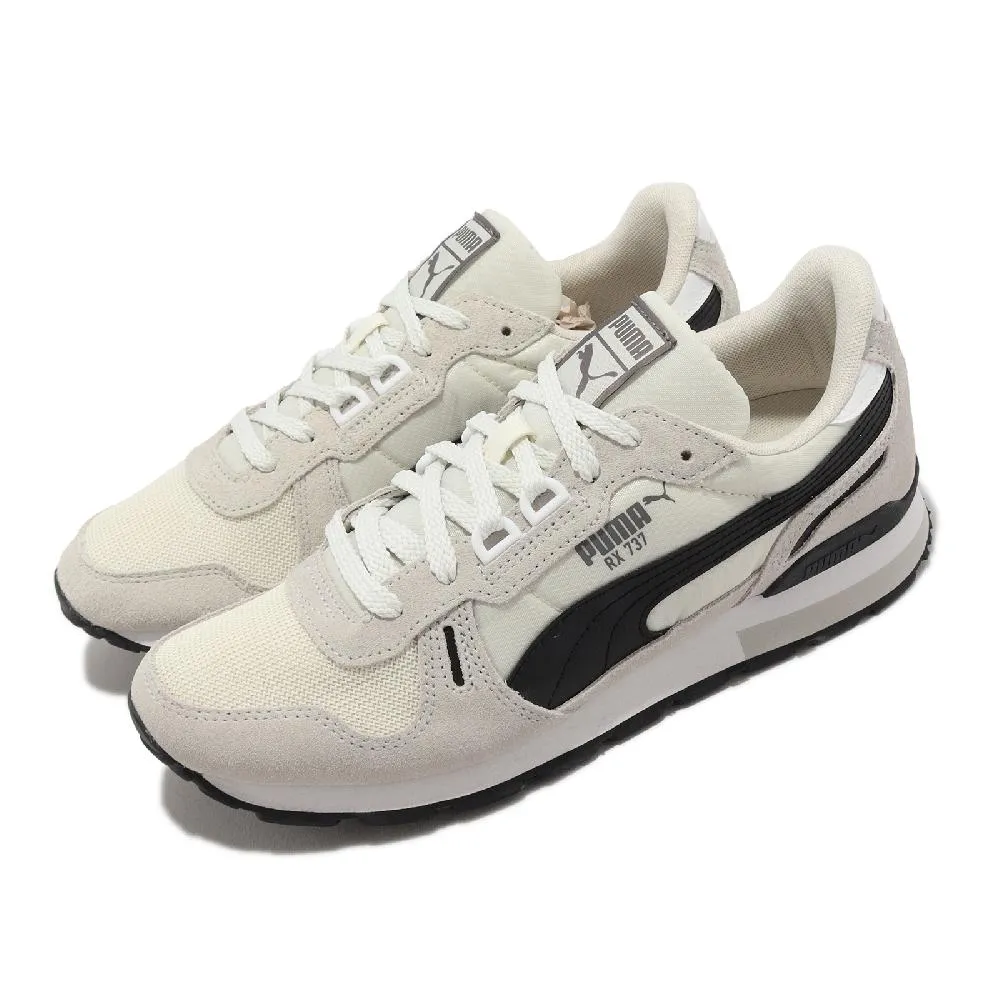 Puma 休閒鞋 RX 737 Vintage 米白 黑 網布 麂皮 復古 男鞋 女鞋 【ACS】 38725802 歷史價格詳細信息