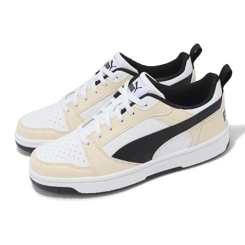 Puma 彪馬 休閒鞋 Rebound V6 Low 男鞋 女鞋 情侶鞋 黑 白 皮革 經典 復古 39232801 歷史價格詳細信息