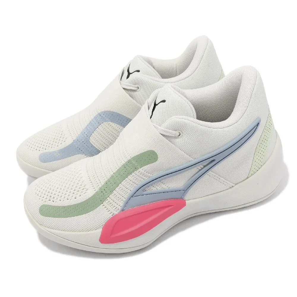 Puma 籃球鞋 Rise Nitro 男鞋 黑 螢光黃 橘 藍 氮氣 內靴式襪套 支撐 穩定 運動鞋 37701203 歷史價格詳細信息