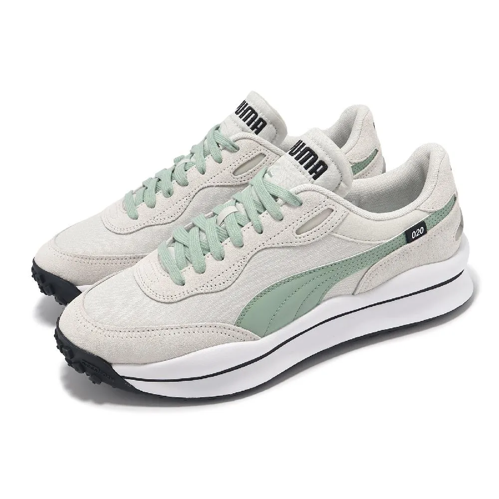 Puma 休閒鞋 Style Rider Pro-Tech 米白 綠 復古 Jolin 女鞋【ACS】 37338003 歷史價格詳細信息