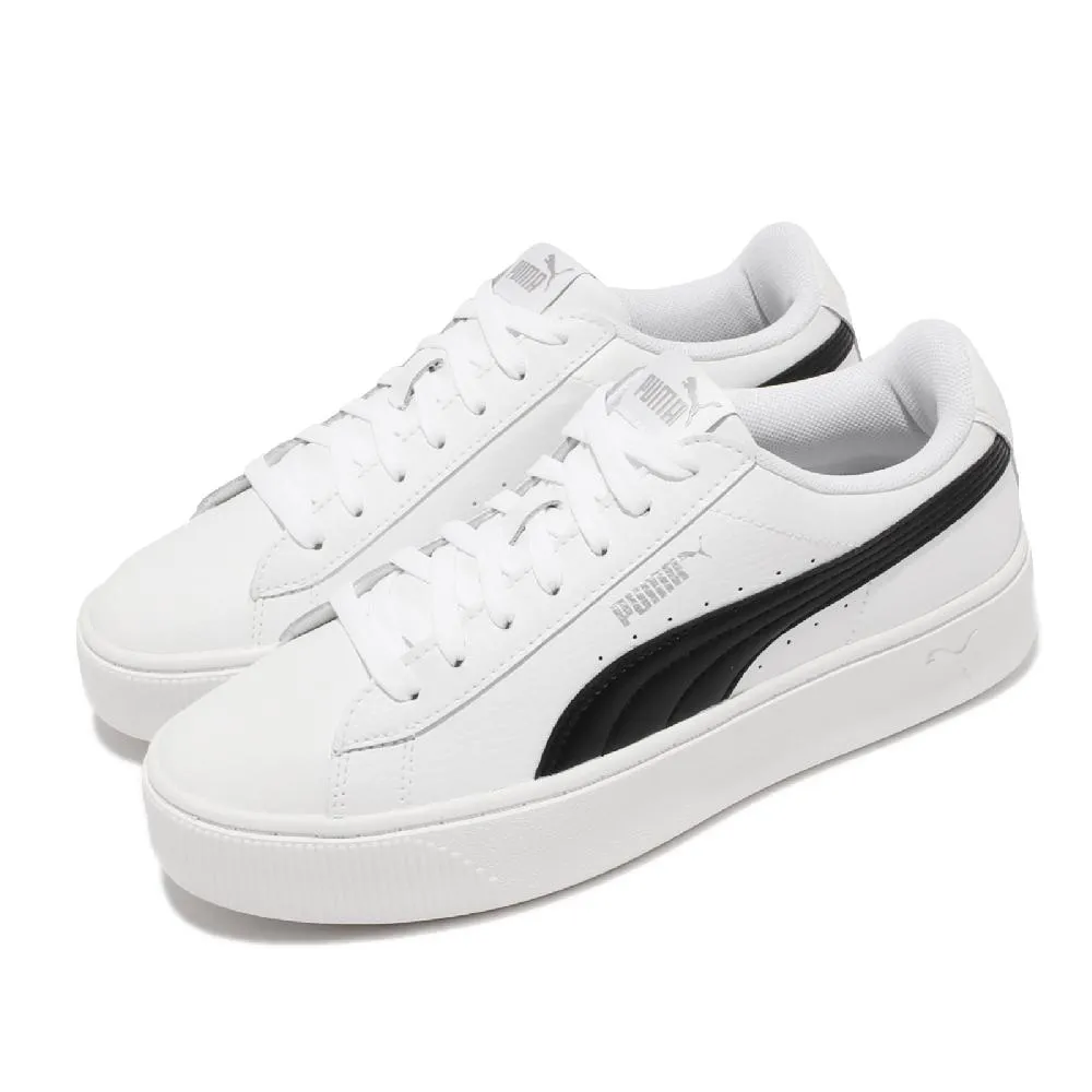 Puma 休閒鞋 Vikky v2 黑 白 基本款 平底鞋 運動鞋【ACS】 36972501 歷史價格詳細信息