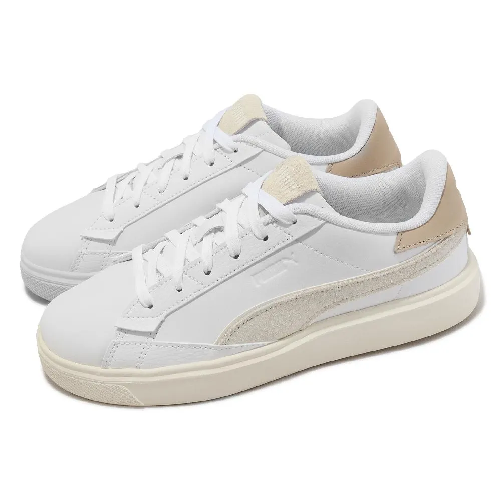 Puma Lajla Wns 白黑灰 皮革 麂皮 復古 休閒 小白鞋 女款 J2157【新竹皇家38895103】 歷史價格詳細信息