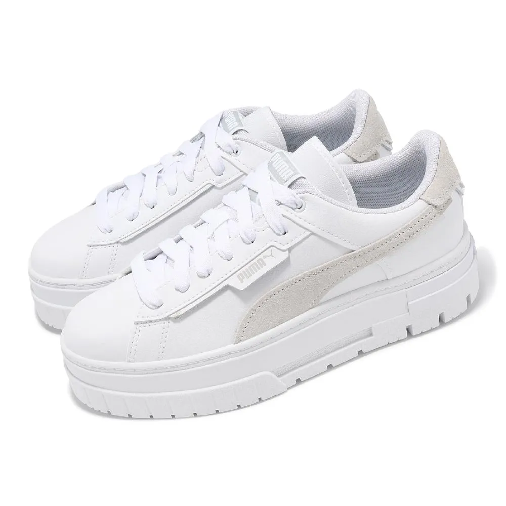 Puma 彪馬 休閒鞋 Mayze Stack Luxe Wns 女鞋 米白 粉紅 厚底 增高 麂皮 鬆糕鞋 38985304 歷史價格詳細信息