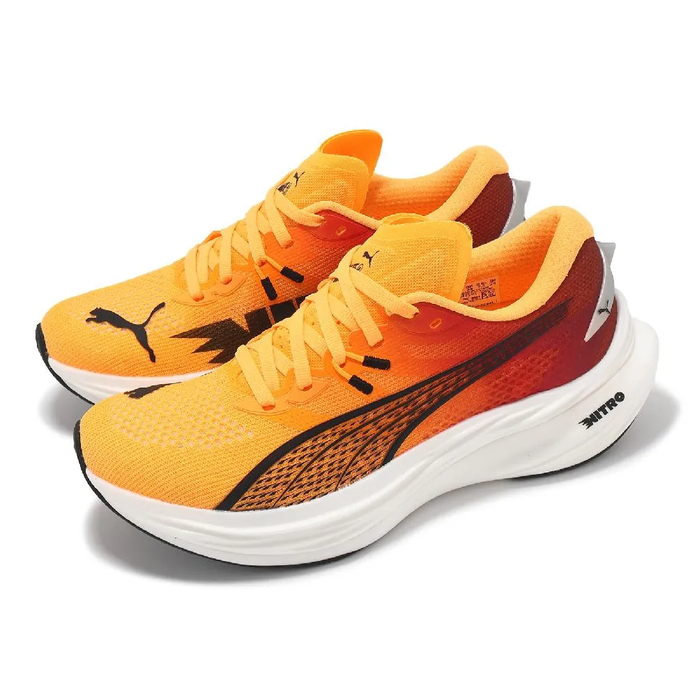 Puma 彪馬 慢跑鞋 Deviate Nitro 2 男鞋 黑 藍 緩震 氮氣中底 碳板 路跑 運動鞋  37680713 歷史價格詳細信息