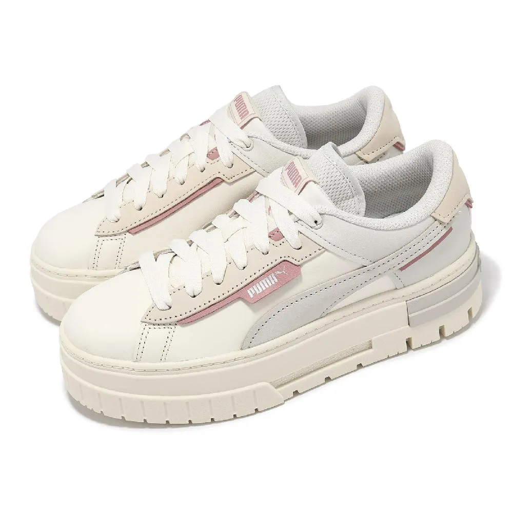 Puma 休閒鞋 Mayze Wns 米白 麂皮 膠底 厚底增高 女鞋 百搭款 【ACS】 38078406 歷史價格詳細信息