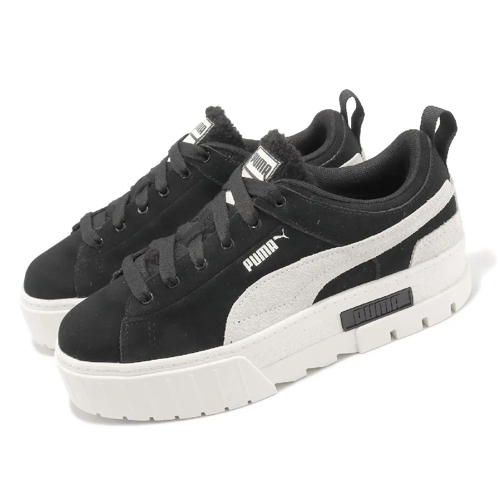 Puma 彪馬 休閒鞋 Mayze Crashed Wns 女鞋 白 灰 麂皮 拼接 厚底 小白鞋 39249504 歷史價格詳細信息