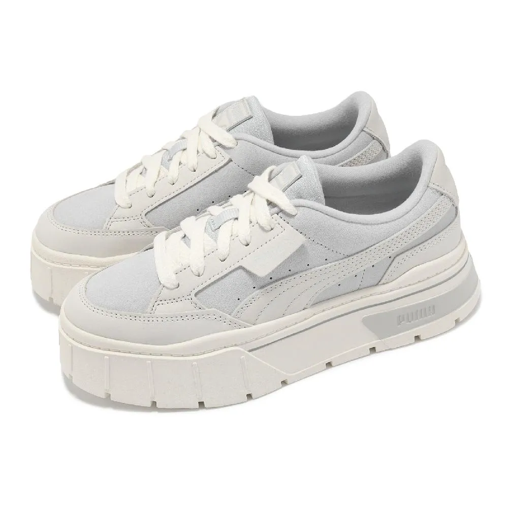 Puma 休閒鞋 Mayze Stack Wns 白 灰 厚底增高 小白鞋 百搭款 女鞋 【ACS】 38436308 歷史價格詳細信息