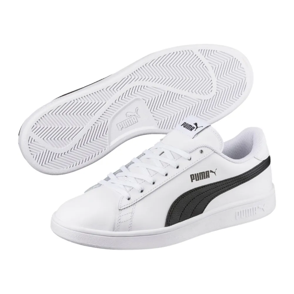 Puma 休閒鞋 Smash V2 L 白 黑 男鞋 女鞋 基本款 皮革 運動鞋 365215-01【ACS】 歷史價格詳細信息