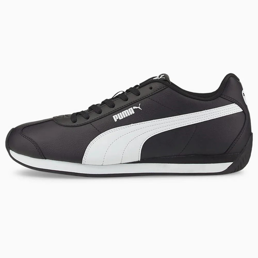 【PUMA】休閒鞋 Turin 3 簡約 復古 男女鞋 合成皮革 支撐 耐磨抓地 情侶鞋 穿搭 黑 白(383037-05) 歷史價格詳細信息