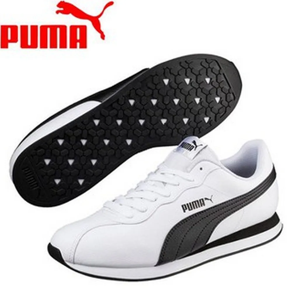【PUMA】休閒鞋 Turin 3 簡約 復古 男女鞋 合成皮革 支撐 耐磨抓地 情侶鞋 穿搭 黑 白(383037-05) 歷史價格詳細信息