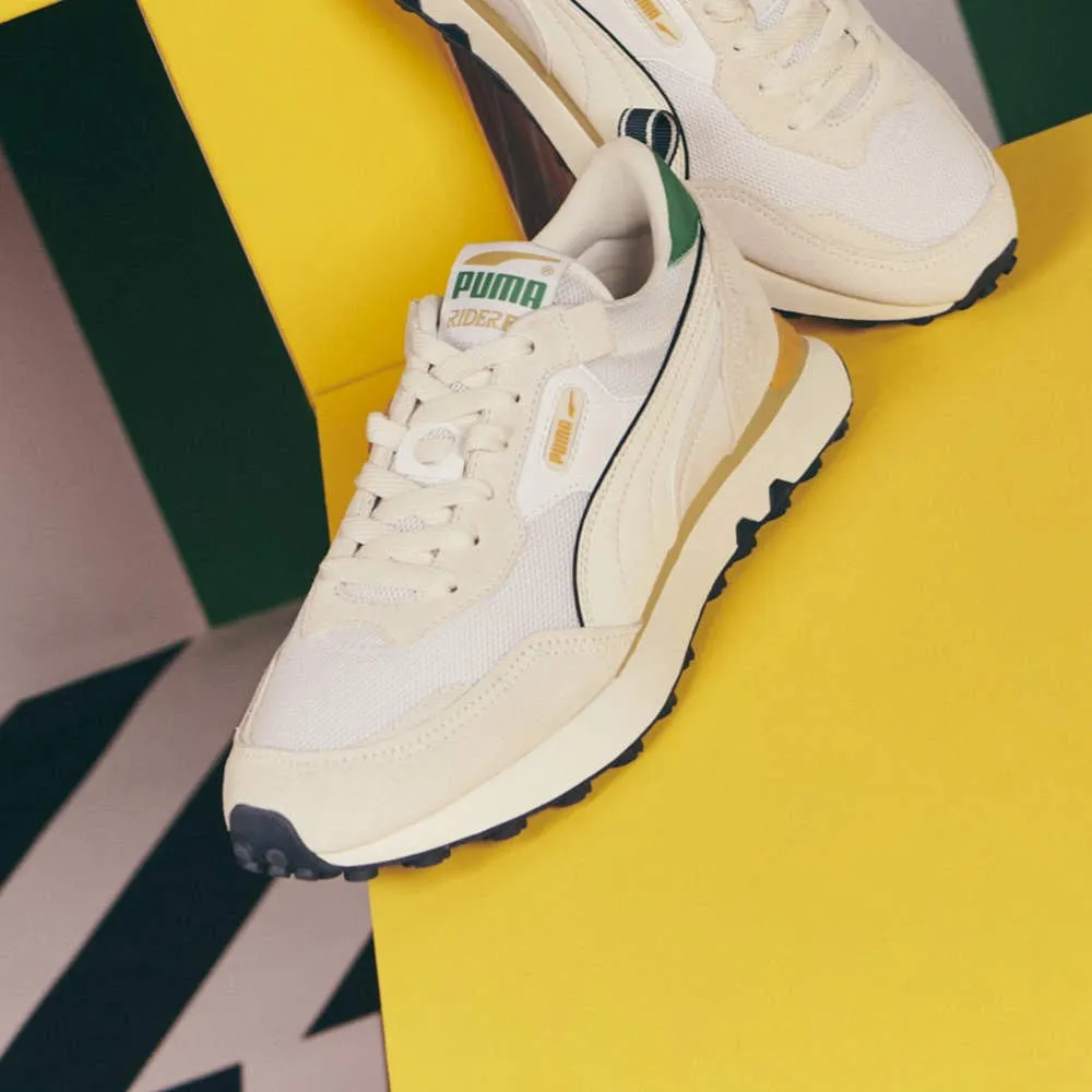 Puma 休閒鞋 Rider FV IVY League 米白 綠 男女鞋 瘦子 行銷款 【ACS】 38717301 歷史價格詳細信息