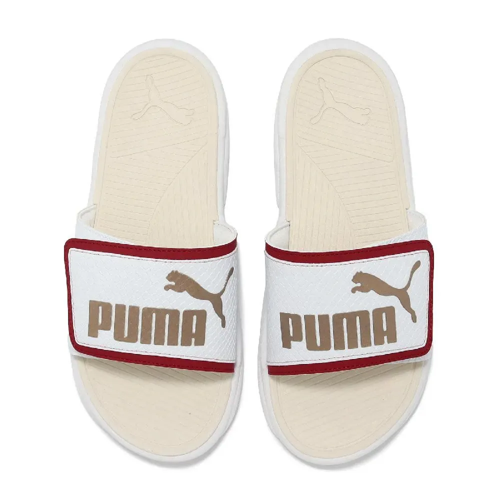 PUMA 39542001 Popcat 20 Superlogo 男女款 拖鞋 海綿內襯 黑x白【iSport愛運動】 歷史價格詳細信息