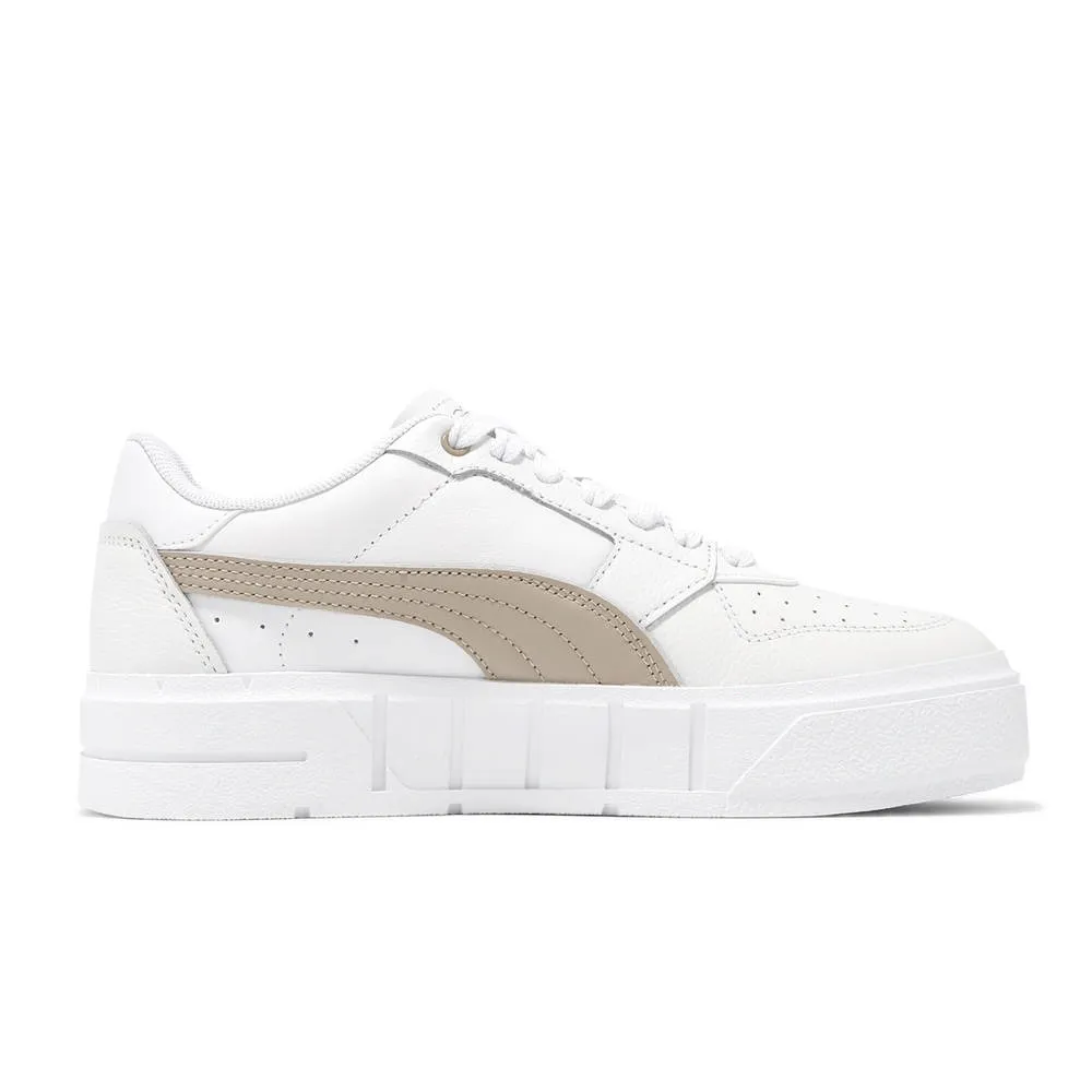 【PUMA】休閒鞋 Cali Court Embroidery W 女鞋 白 皮革 刺繡 厚底(398828-02) 歷史價格詳細信息