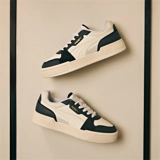 【PUMA】休閒鞋 CA Pro Lux Cord 男鞋 女鞋 米白 灰 皮革 復古 網球風 厚底 增高(390129-02) 歷史價格詳細信息