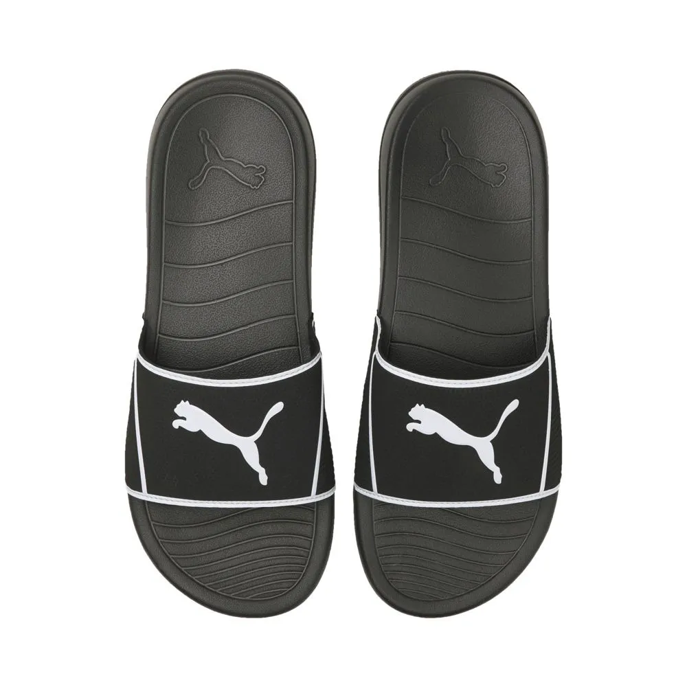 【PUMA】拖鞋 Popcat 20 Shower 男鞋 黑 白 舒適 基本款 涼拖鞋(384262-01) 歷史價格詳細信息