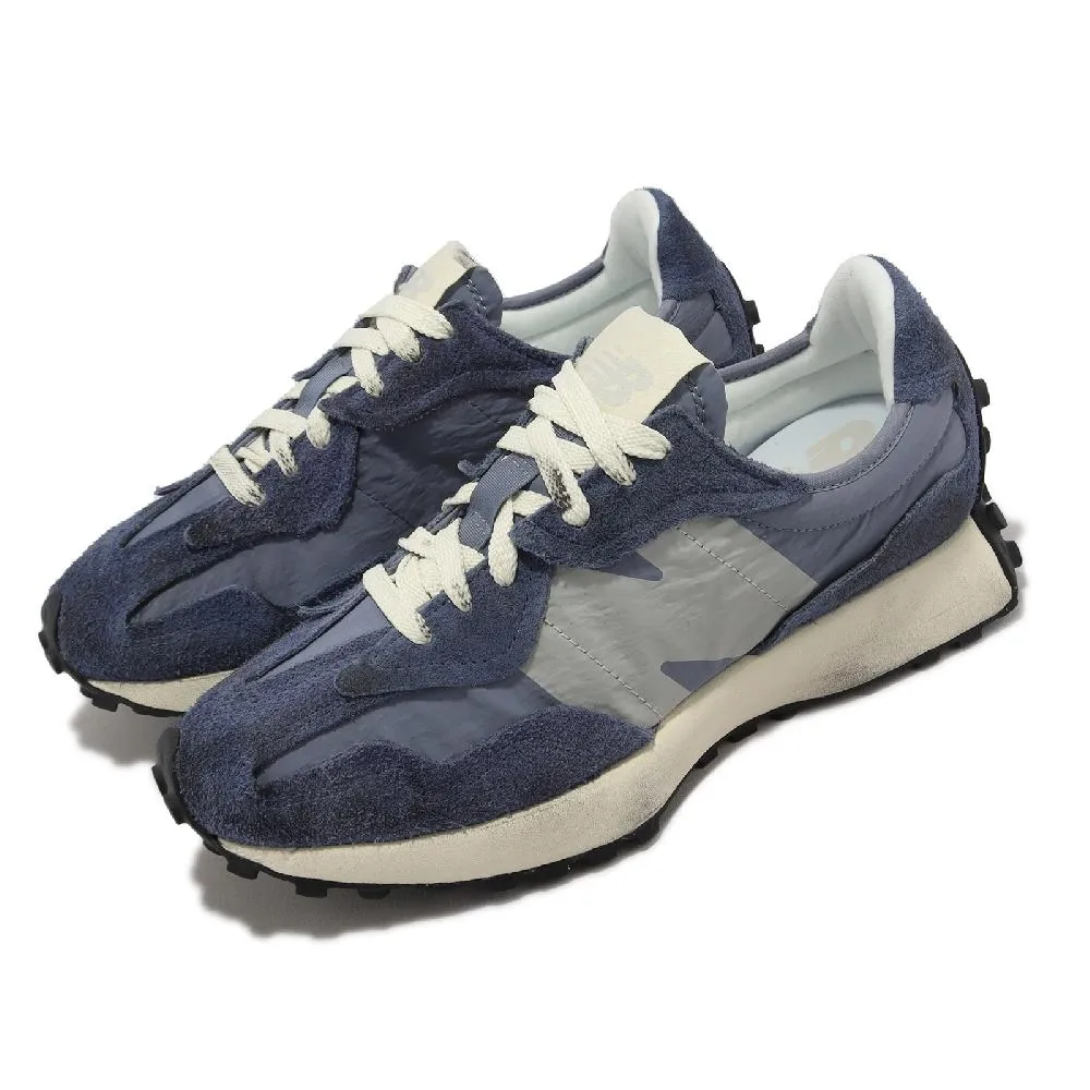 休閒鞋 327 男鞋 藍 灰 復古 麂皮 帆布 大N 運動鞋 NB U327WPB-D 歷史價格詳細信息