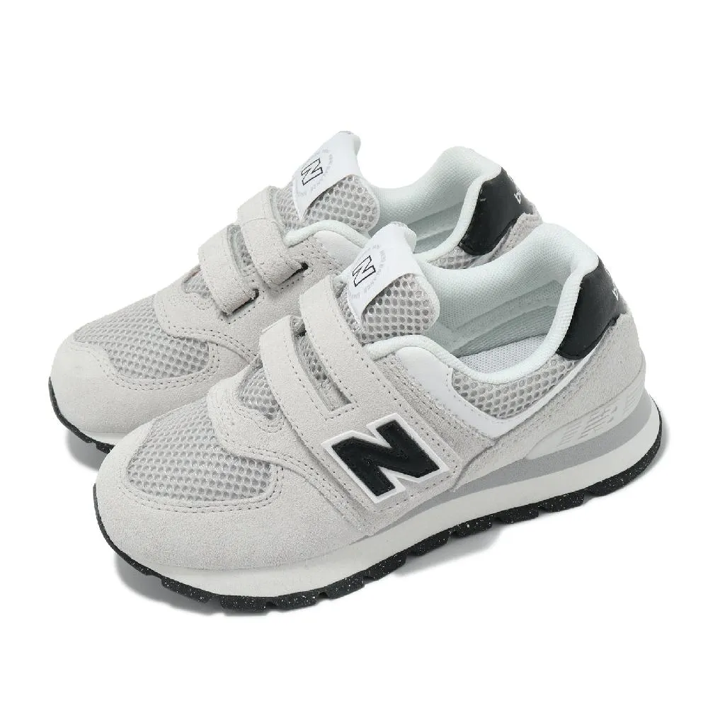 New Balance 紐巴倫 休閒鞋 574 中童 寬懸 灰 白 小朋友 麂皮 魔鬼氈 運動鞋 NB PV574GBG-W 歷史價格詳細信息