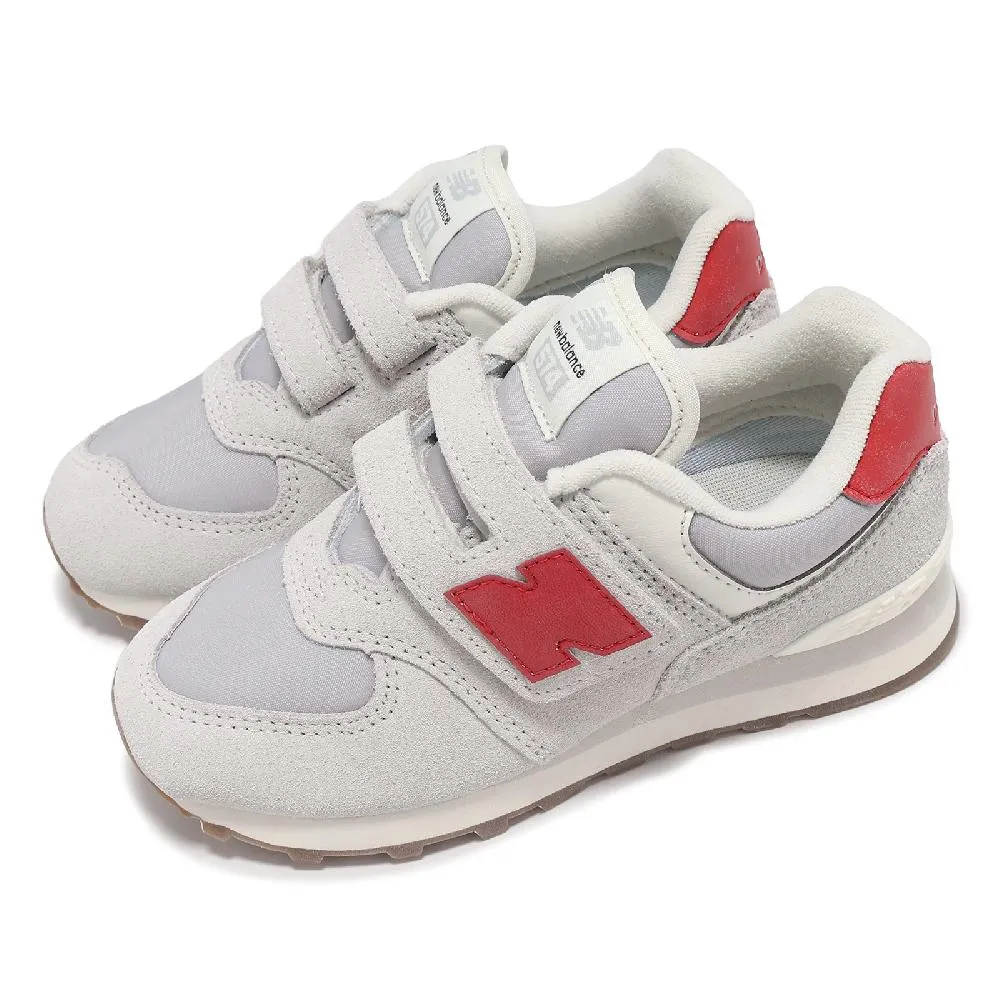 New Balance 紐巴倫 休閒鞋 574 中童 寬懸 灰 白 小朋友 麂皮 魔鬼氈 運動鞋 NB PV574GBG-W 歷史價格詳細信息