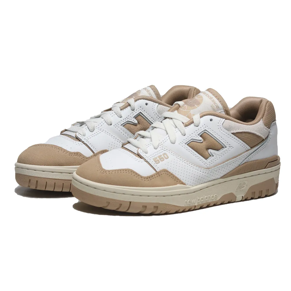 NEW BALANCE 休閒鞋 NB 550 白咖啡 仿舊 龍年 復古 男女 BB550VGC 歷史價格詳細信息