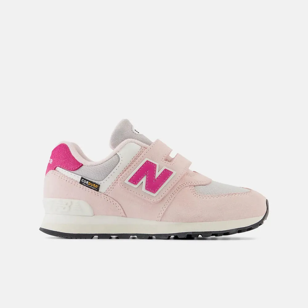 【New Balance】 574 系列  大童 休閒鞋 白色-YV574ERM-W 歷史價格詳細信息