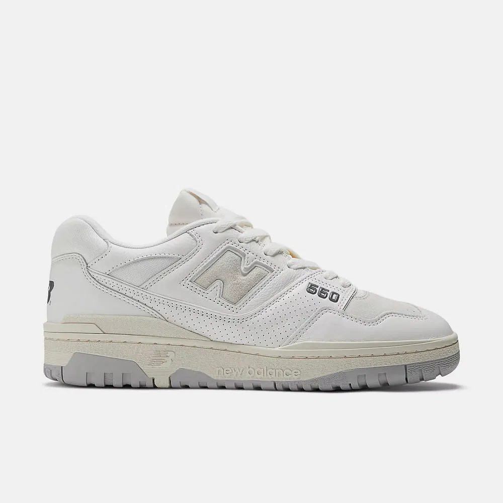 NEW BALANCE 550系列 休閒鞋 穿搭 麂皮 皮革 灰白 男女鞋 穿搭 復古 BB550ESC 歷史價格詳細信息
