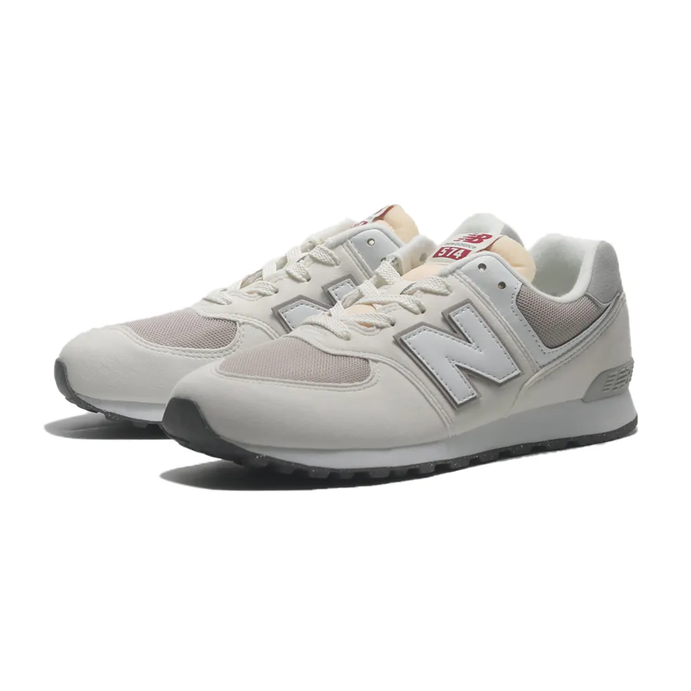 NEW BALANCE 574 慢跑鞋 NB574 淺灰 藍紅 膠底 復古 麂皮 男女鞋 歷史價格詳細信息