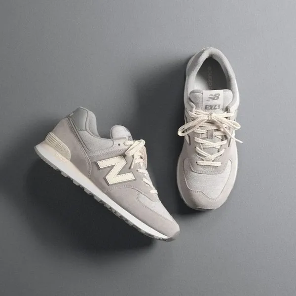 NEW BALANCE 男女 574 復古休閒鞋 奶茶色 D楦 - U574WO2 歷史價格詳細信息
