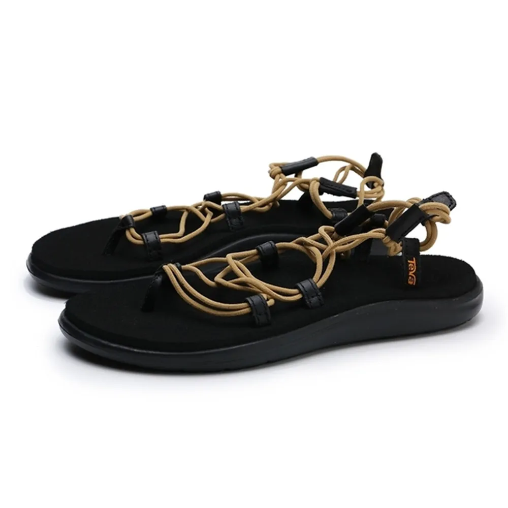 TEVA 涼鞋 VOYA ZILLESA 黑 米白 交叉 織帶 夾腳 拖鞋 女 TV1117032MWSW 歷史價格詳細信息