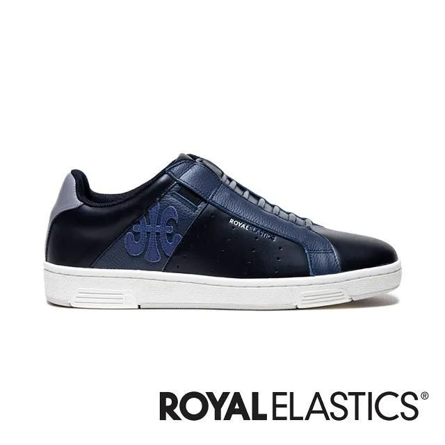 Royal Elastics 白藍黑 真皮 皮革 套入式 休閒鞋 男款 B3510【新竹皇家06523-085】 歷史價格詳細信息